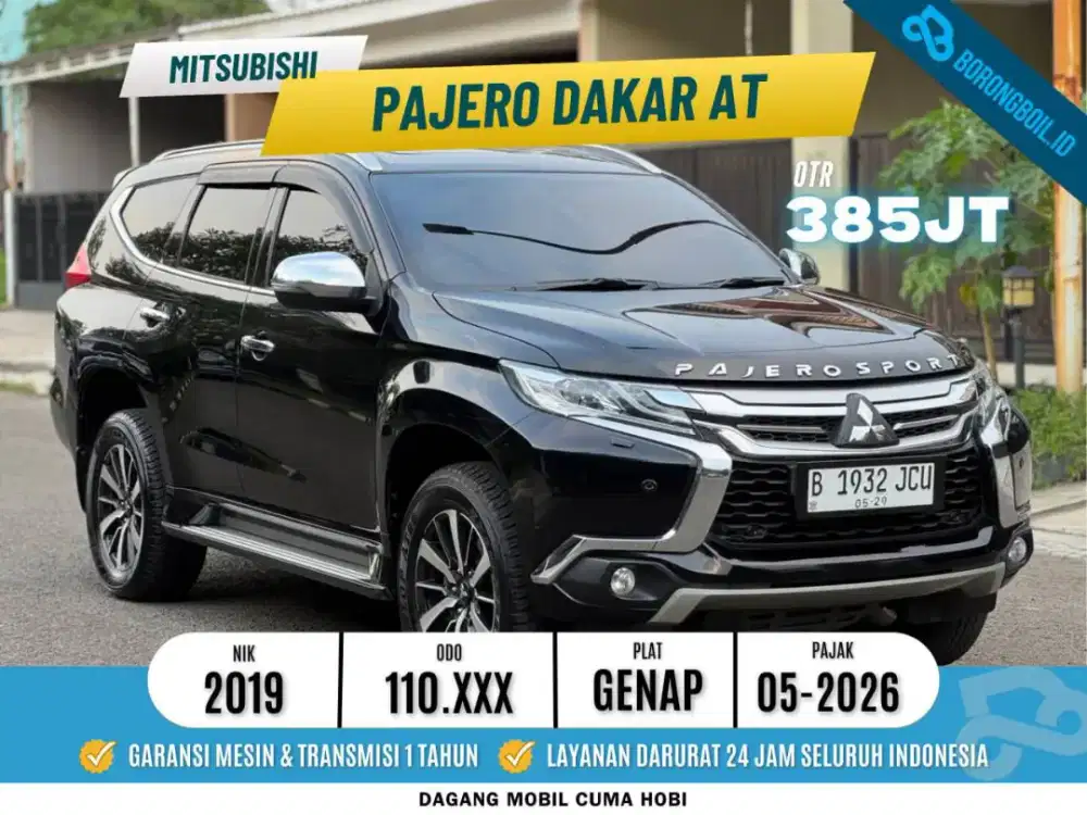 Pajero Dakar AT 2019 Hitam Metalik  SIAP PAKAI