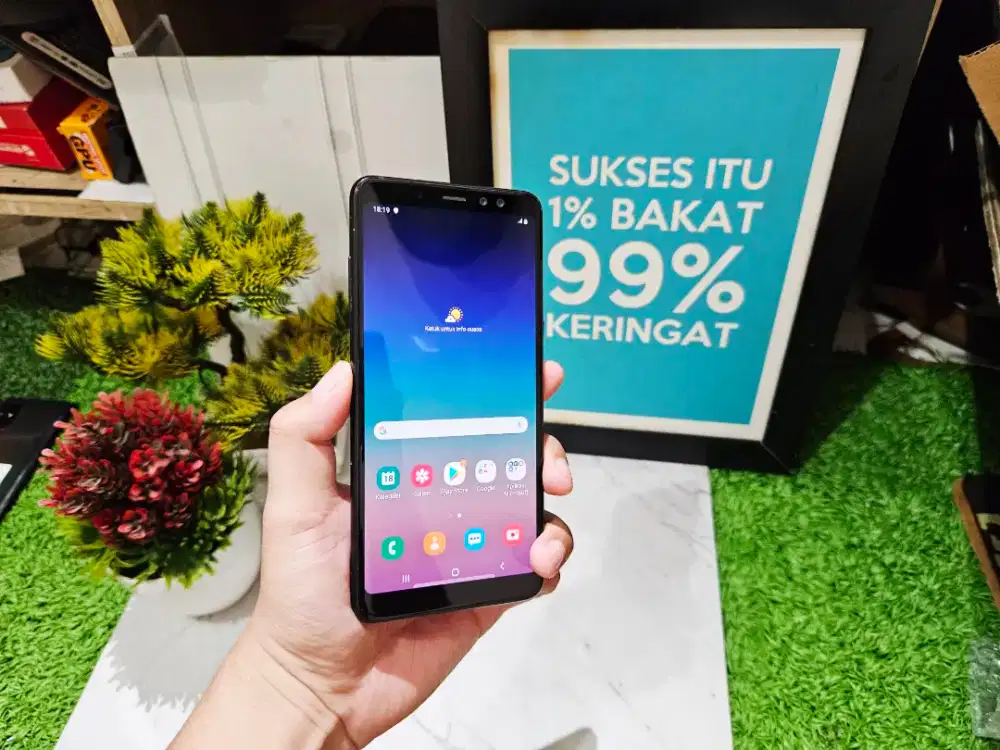 SAMSUNG A8 PLUS RAM 6/64GB SEIN DUALSIM RESMI