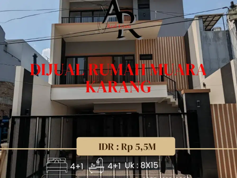 Dijual cepat rumah Cantik muara karang