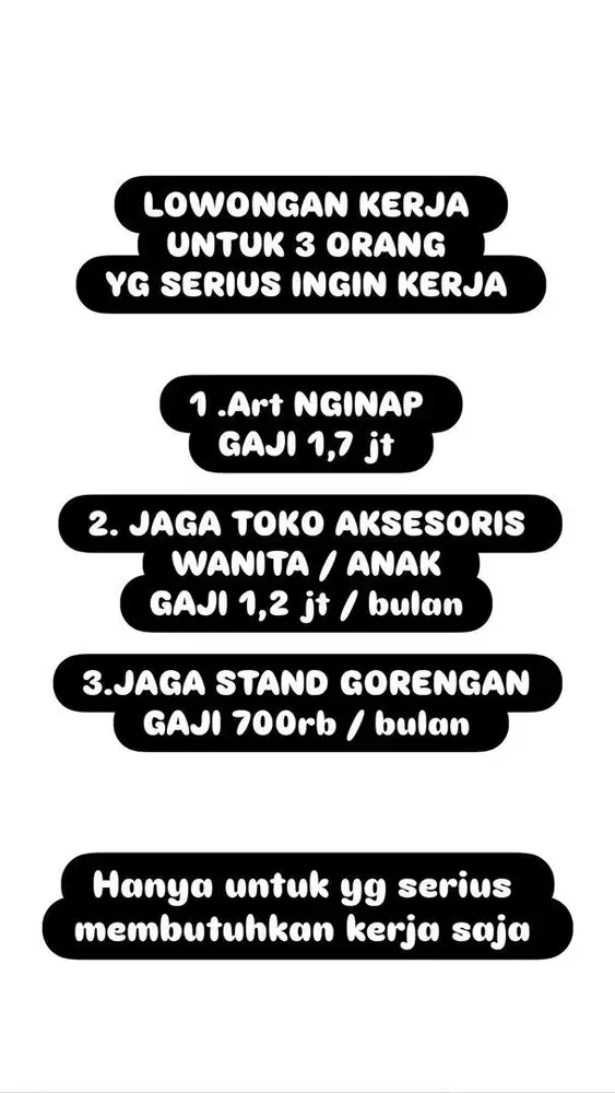 LOWONGAN KERJA WANITA ART DAN JAGA STAND