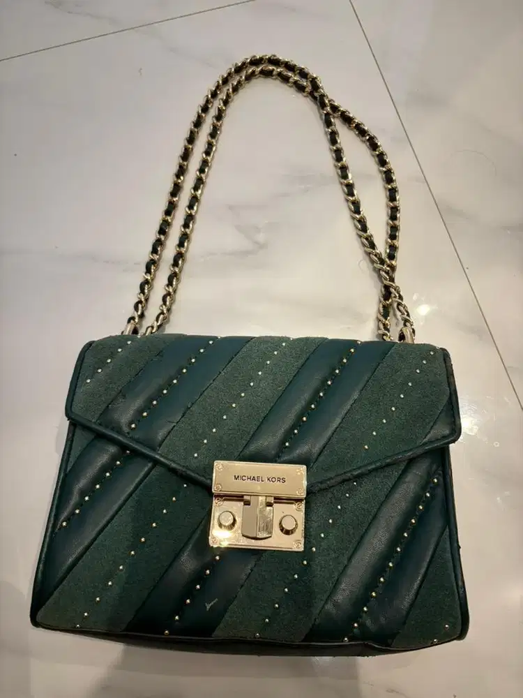 Michael Kors Rose Medium Flap Shoulder Bag Preloved Authentic