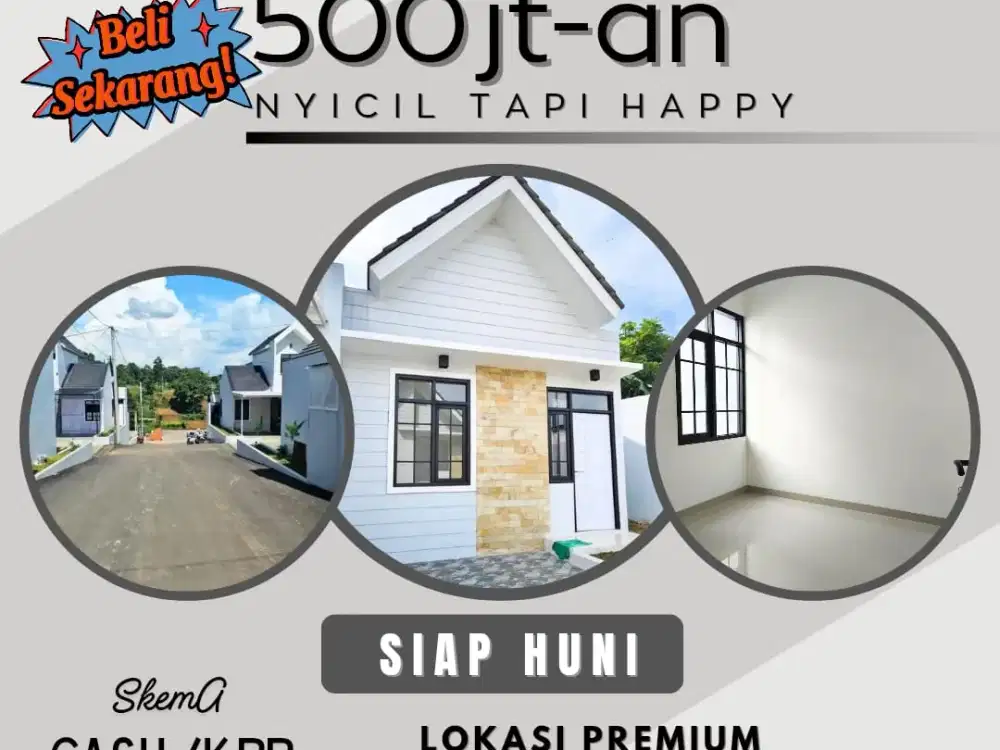 Rumah Under 600 jt dekat Permana Cimahi Gratis Biaya SHM KPR
