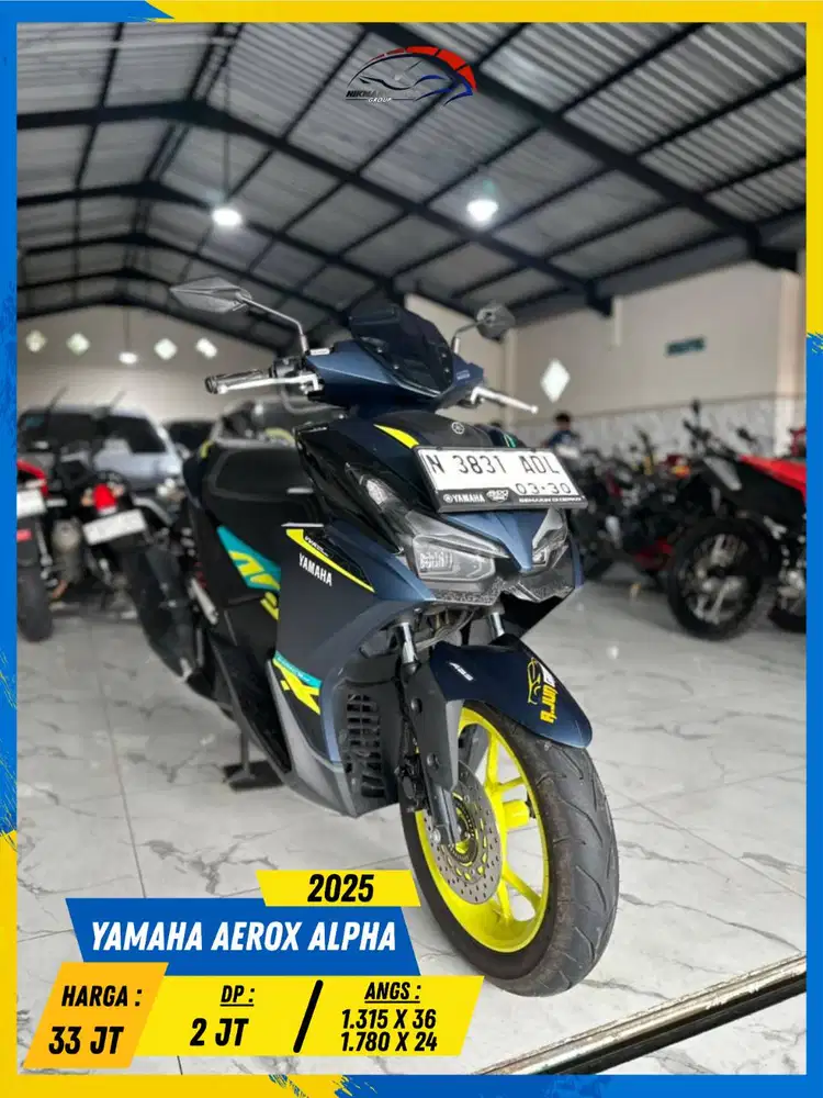 YAMAHA AEROX ALPHA 2025 LIKE NEW MASZEHH HIKMAH MOTOR KEPUH