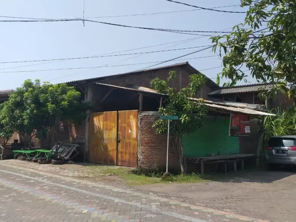 Jual Tanah hook + Bangunan Ex. Workshop Medayu Utara Surabaya Timur