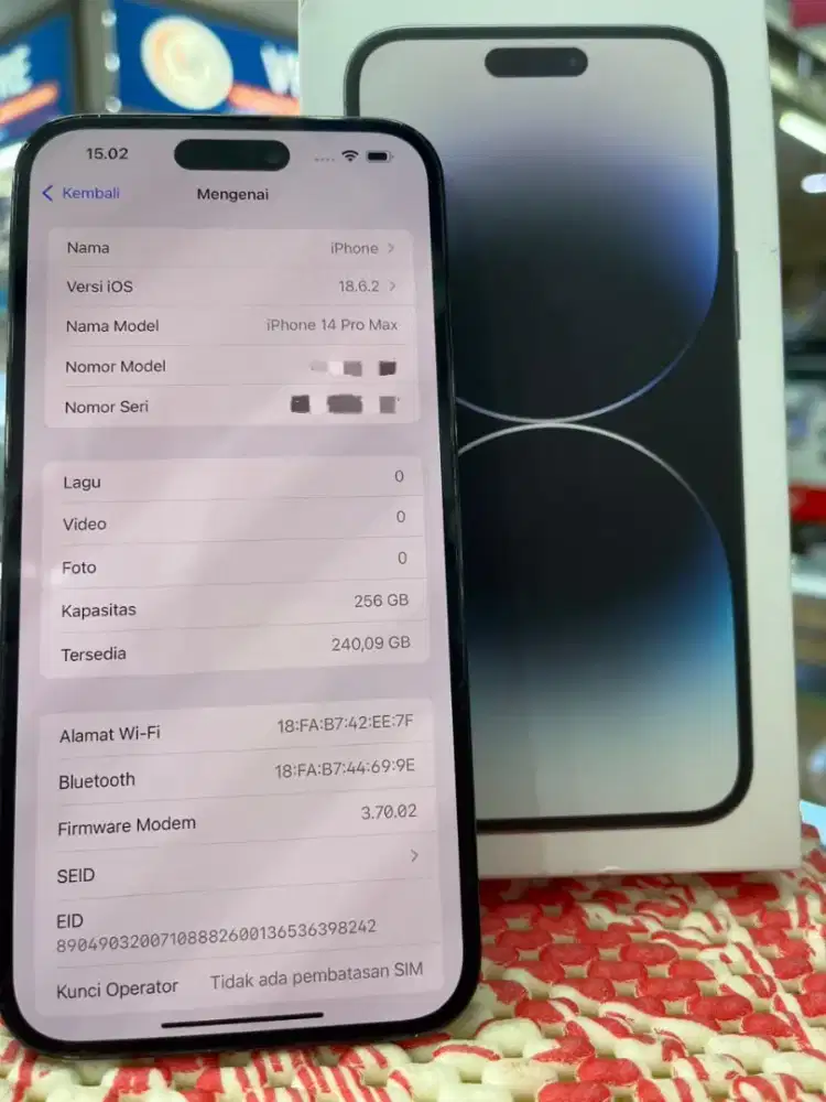 Iphone 14 pm 256 black