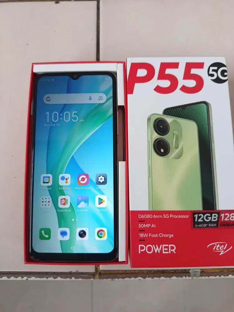 Itel p55 6/128gb fullset mulus