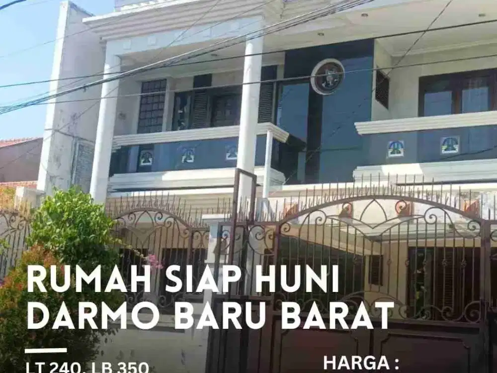DIJUAL Rumah Darmo Baru Barat Surabaya Furnish Perabot