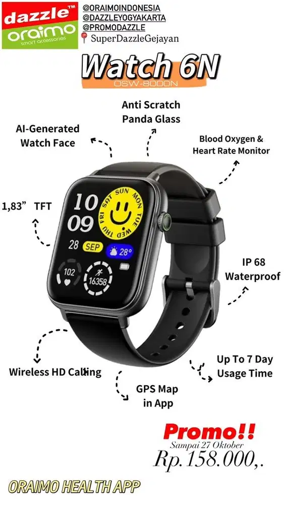 Smartwatch Oraimo OSW-8000N