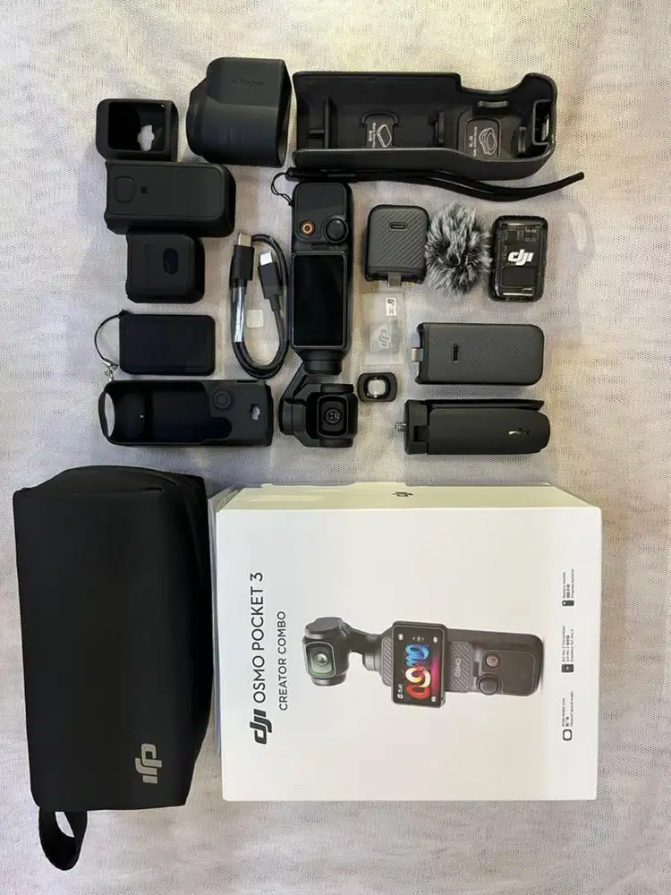 Dijual DJI OSMO pocket3 creator combo ready tinggal pakai saja.