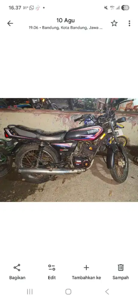 Jual motor antik RX spesial