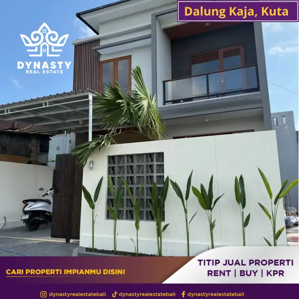Rumah minimalis 2 lantai modern siap huni di dalung kaja