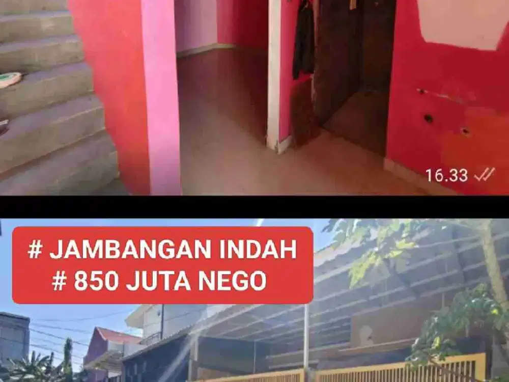 DIJUAL RUMAH SURABAYA SELATAN LOKASI DI PERUMAHAN JAMBANGAN INDAH KEC. KARAH
