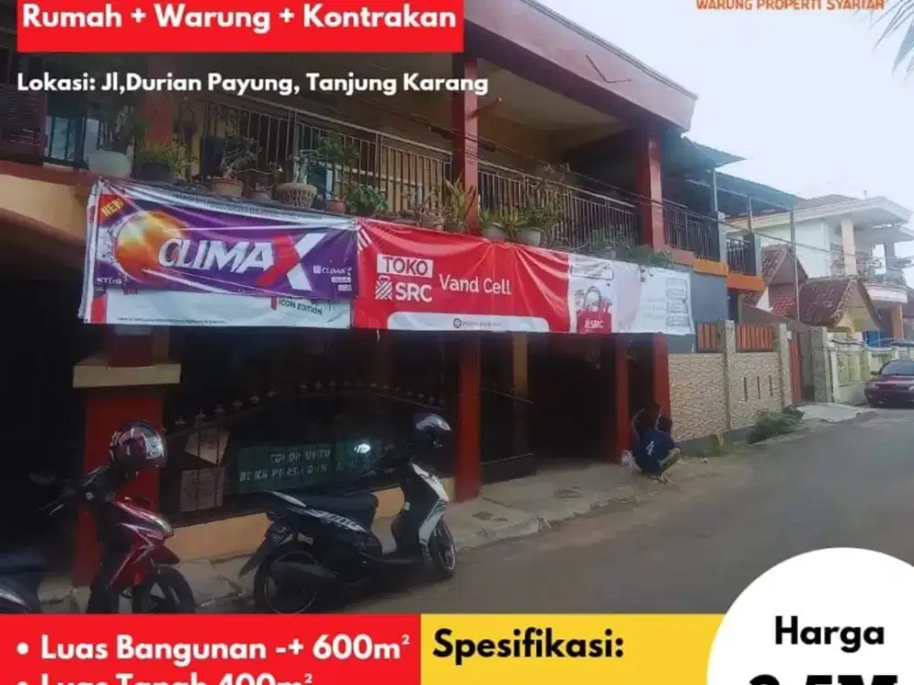 rumah kosan 17 kamar  dekat central plaza