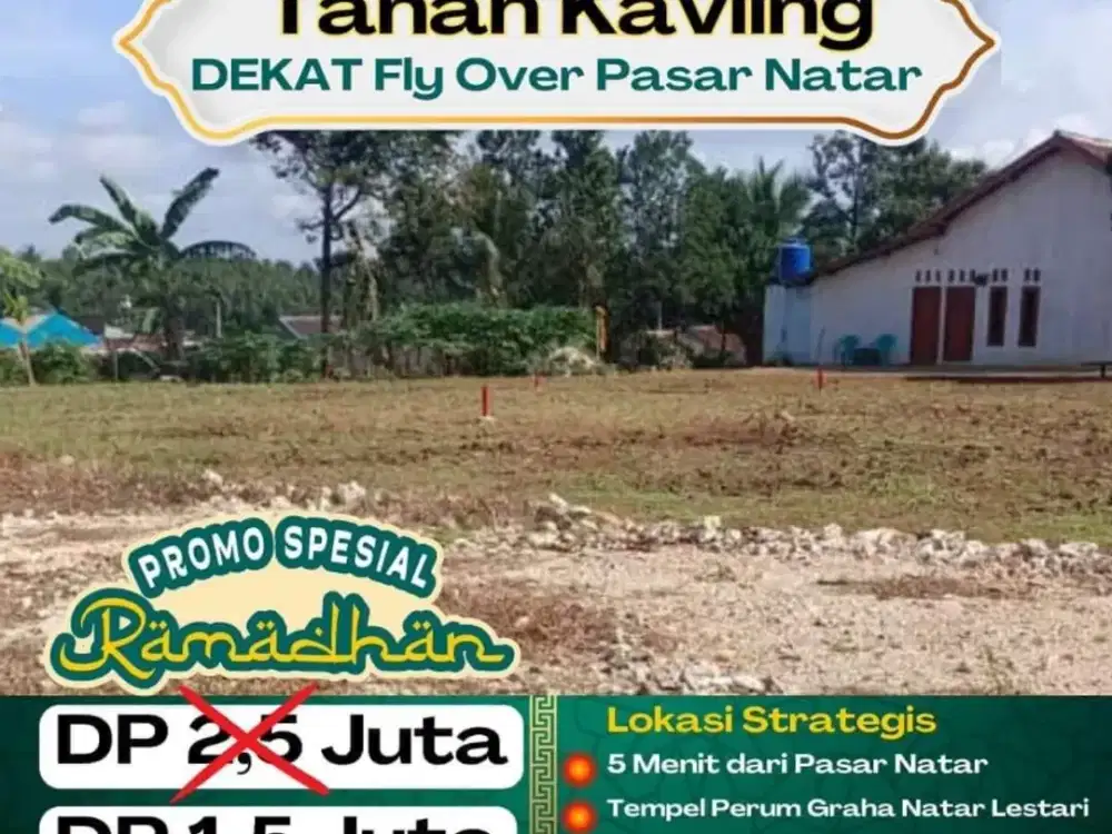 kavling di belakang perumahan natar sebelum fly over