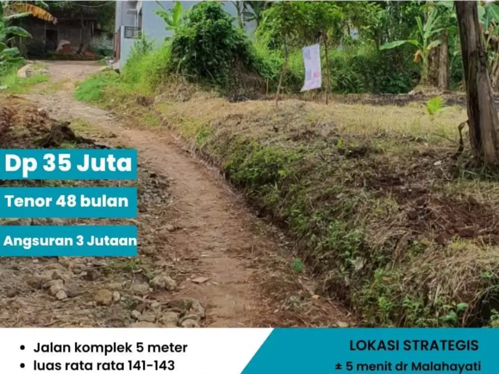 tanah kapling gunung terang samping masjid