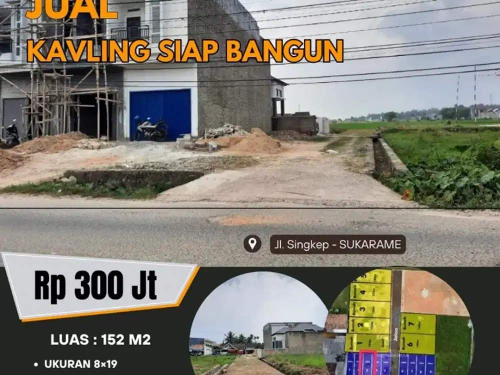 tanah siap bangun pulau singkep sukarame