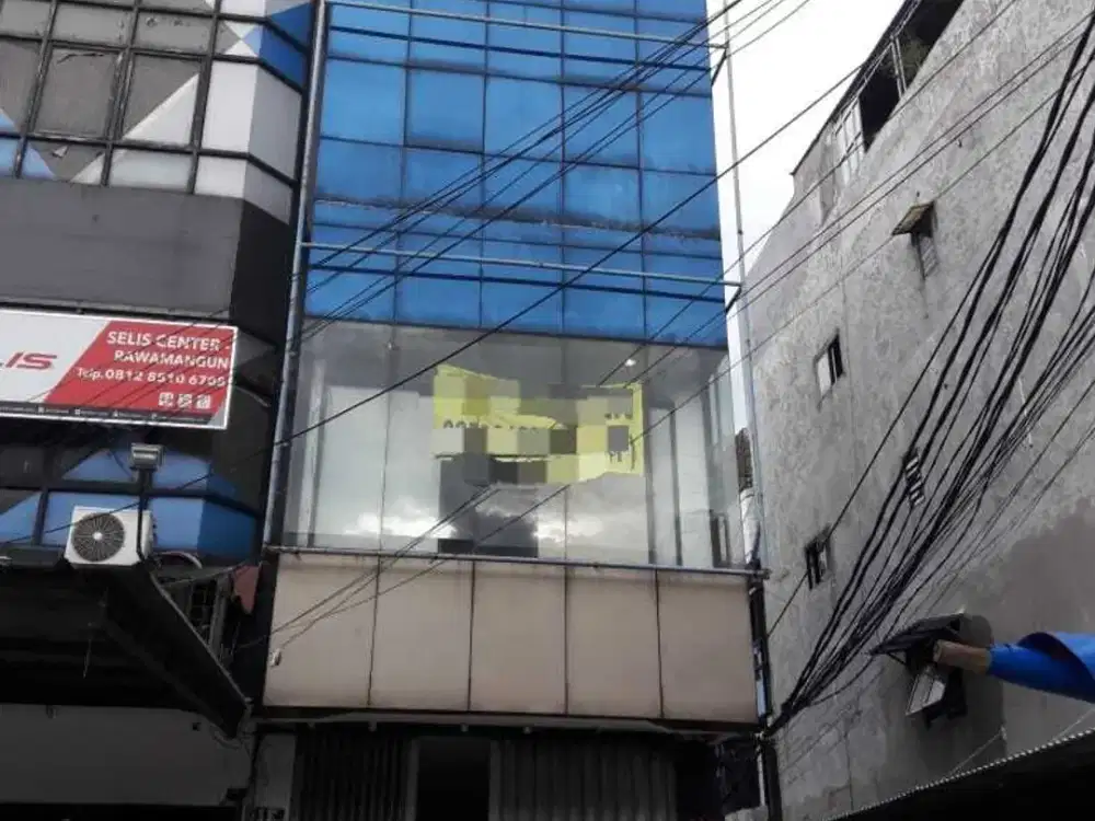 Ruko pinggir jalan balap sepeda rawamangun