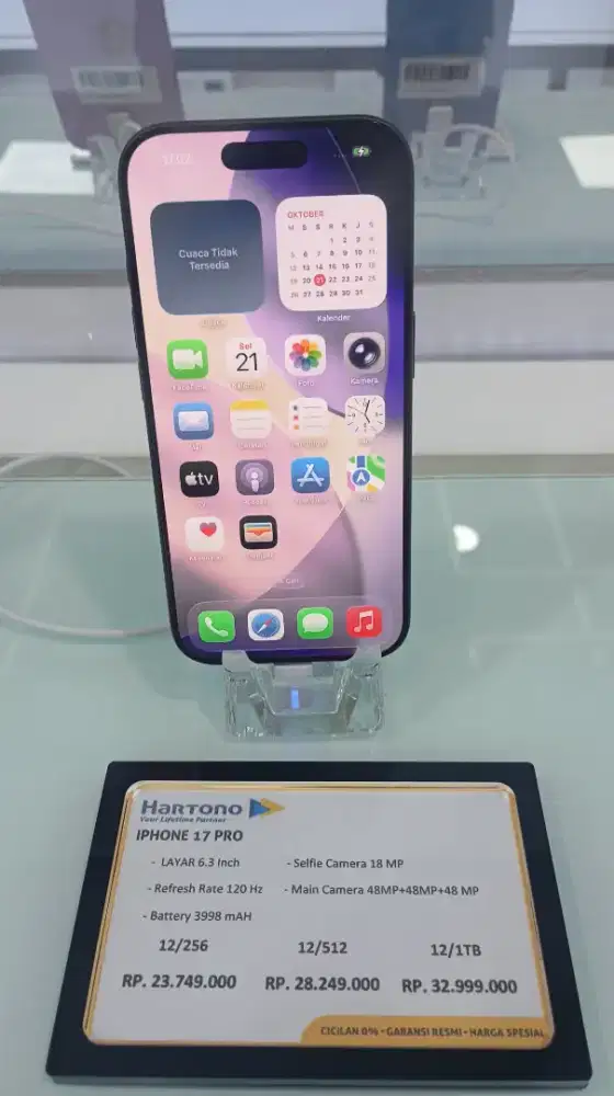 IPHONE 17 PRO 256 GB GARANSI RESMI BLIBLI