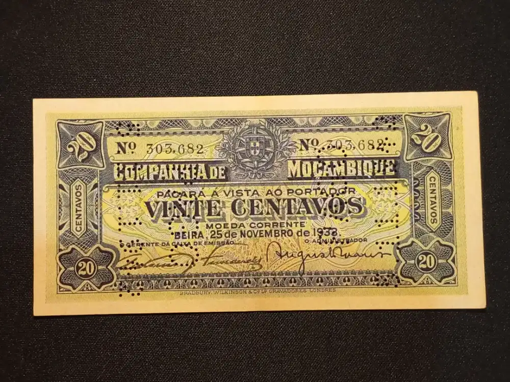 Uang kuno negara mozambik era kolonial kekaisaran portugis (1910-1951)