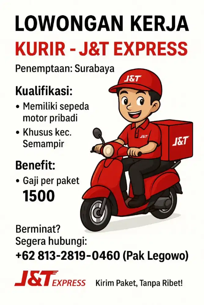 Kurir paket motor