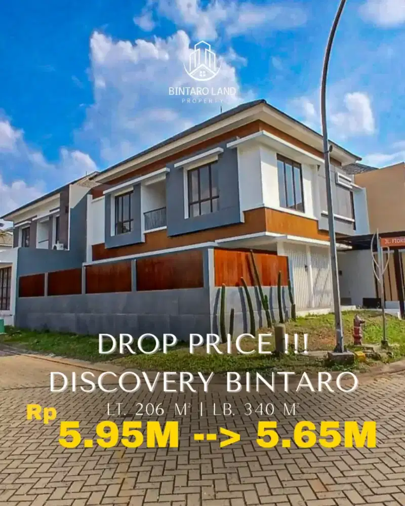 Rumah Hook sudah renovasi ada kolam renang di Discovery Bintaro