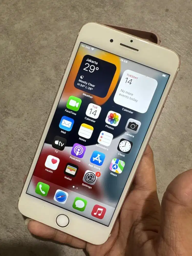 Hp iphone 7 plus 128 GB BH 100% Baru Ganti