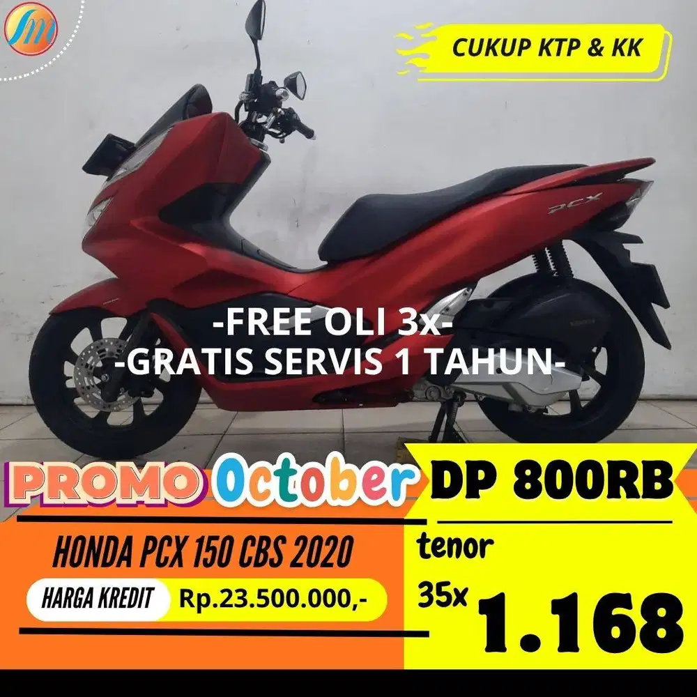 DP 800RIBU KREDIT HONDA PCX 150 CBS 2020 ANGSURAN TERJANGKAU