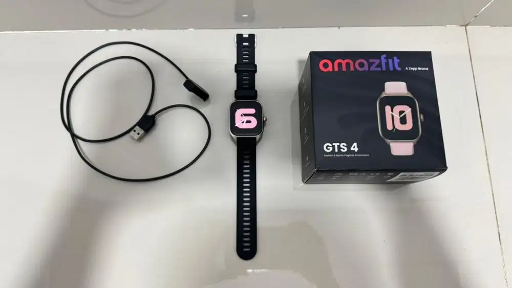 Jam Amazfit Gts 4 original warna Rosebud Pink