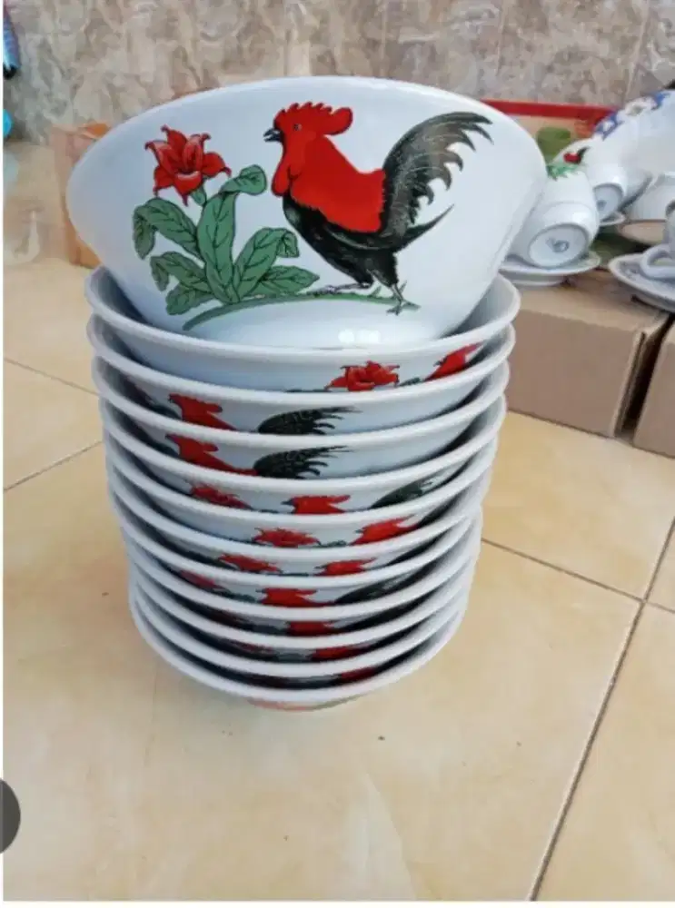 Mangkok Ayam jago 2Lusin