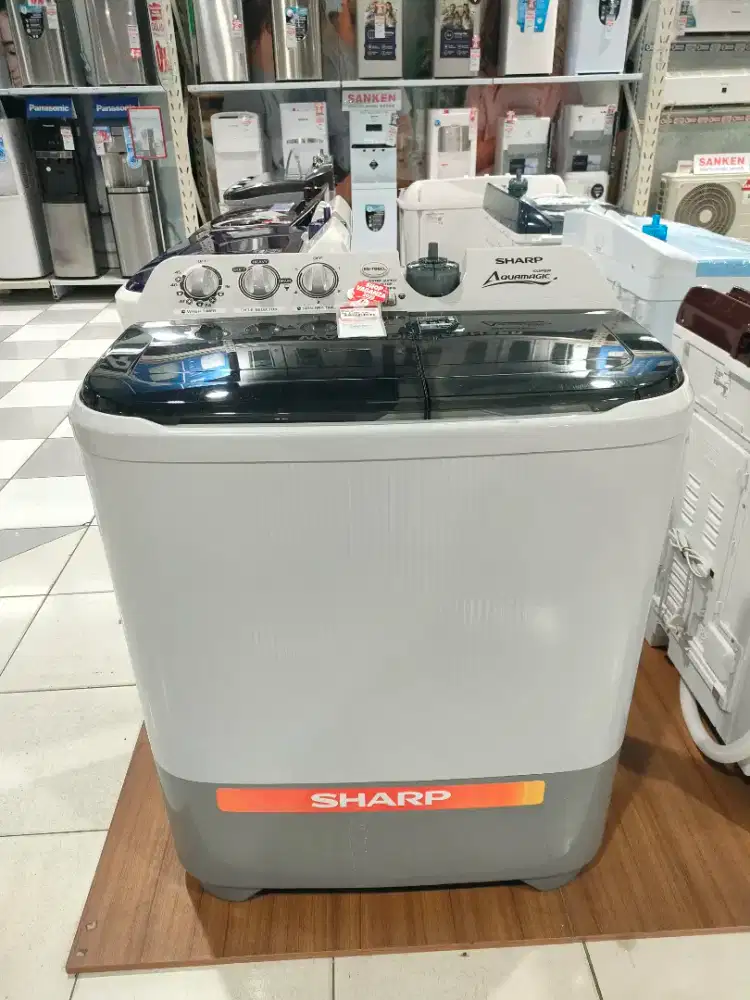 Mesin cuci Sharp 2 tabung cicilan bunga bisa 0%