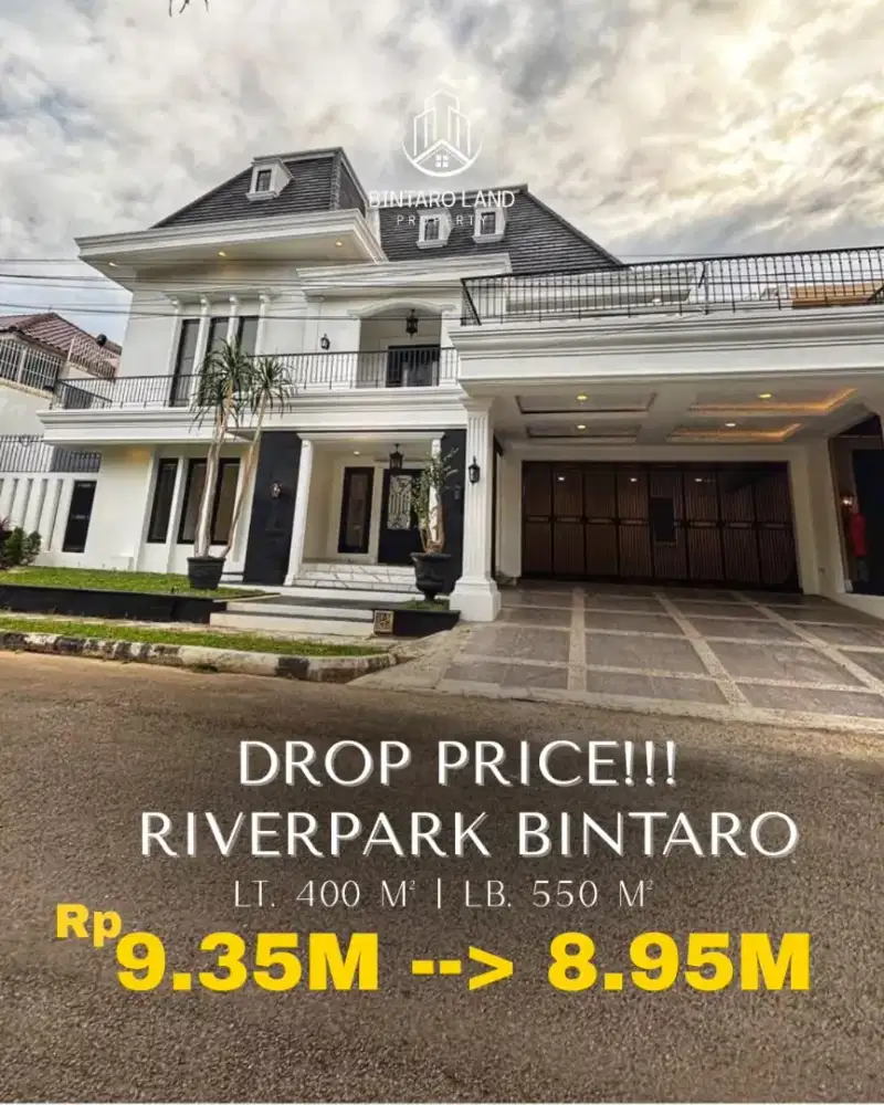 HOT SALE Rumah American Classic di Riverpark Bintaro Sektor 8