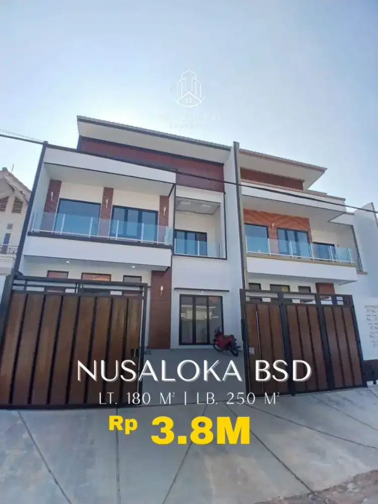 Dijual Rumah Baru siap huni semi furnished di Nusa Loka BSD
