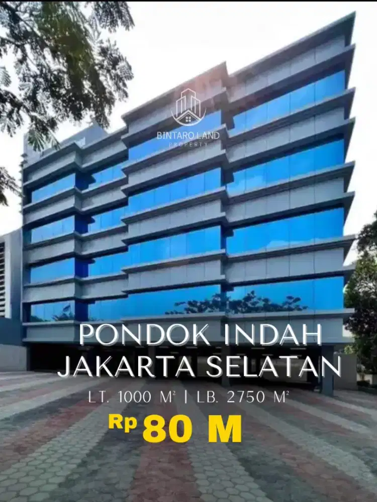 Dijual gedung Baru 5 lantai lokasi dekat Toll Pondok Indah Jakarta