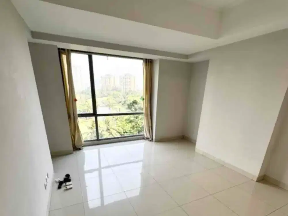 Di sewa apartemen 2 kamar tidur kosongan / unfurnish luas 76 m2 semi furnish 3 ac dan kithen set standar developer tower capilano lantai rendah di the mansion jasmine kemayoran Jakarta pusat