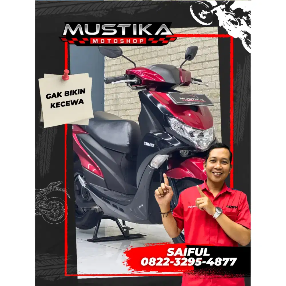 Perfect Condition!!Yamaha Freego 125cc 2019 N Kota Red Murah-Mustika