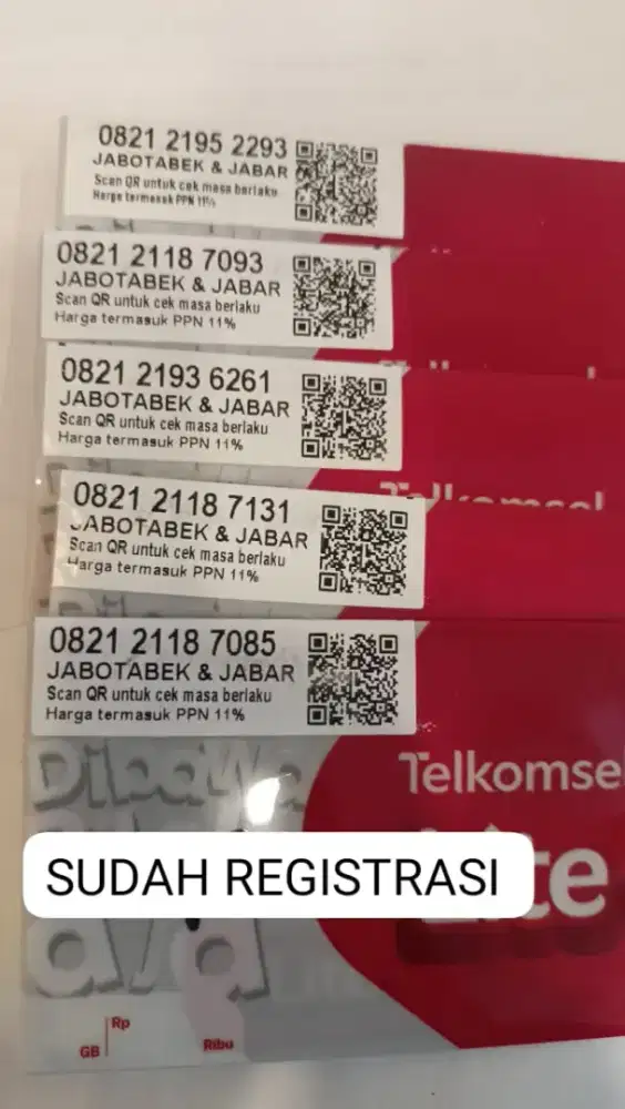SUDAH REGISTRASI AKTIF TINGAL PAKAI KARTU PERDANA TELKOMSEL SIMPATI