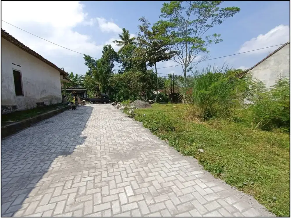 Tanah Murah Dekat Pintu Tol Tempel JogjaTepi Jl Aspal