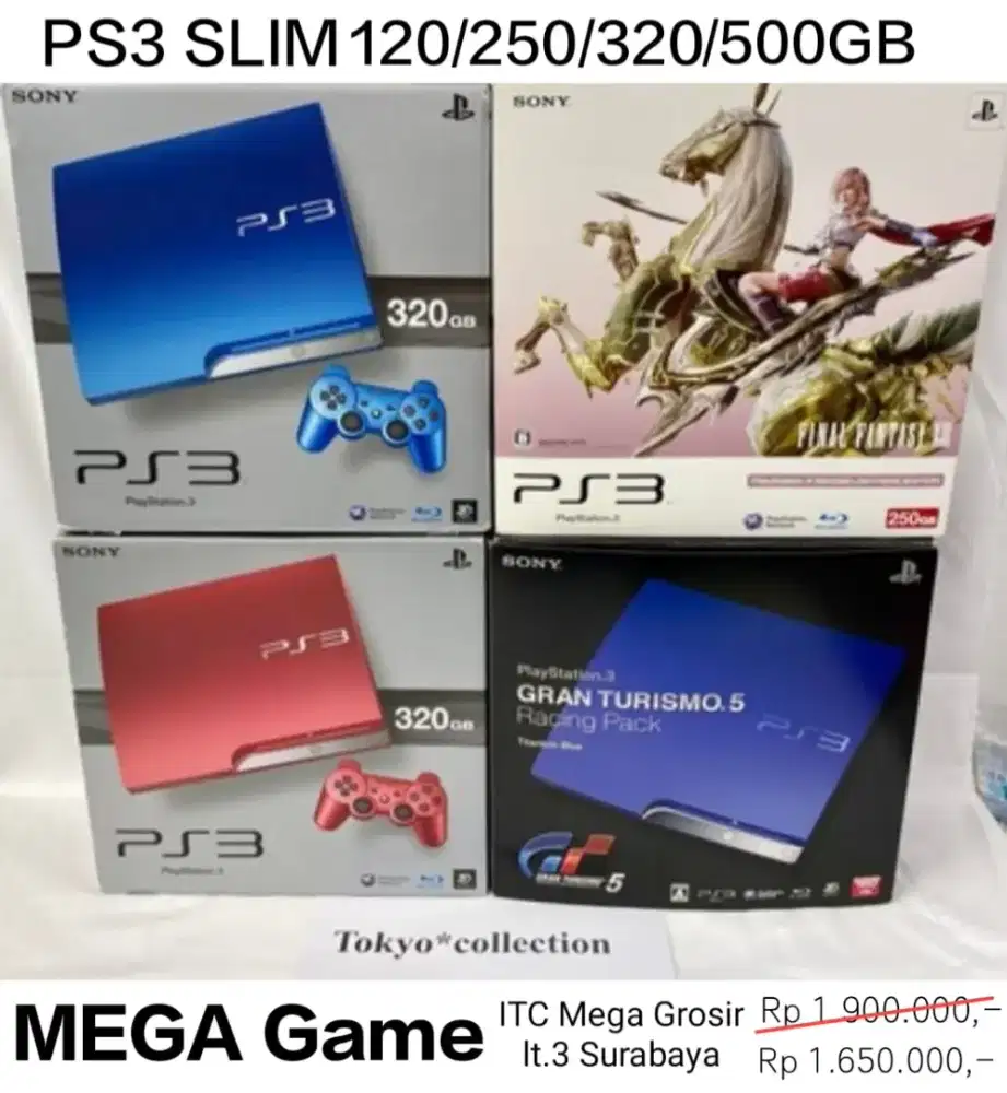 PS3 SLIM 120/500GB FULL GAME PROMO 10-10