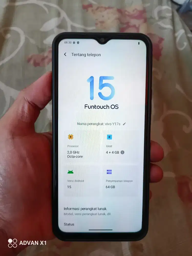 Vivo y17s ram 4+4/64 GB original mulus