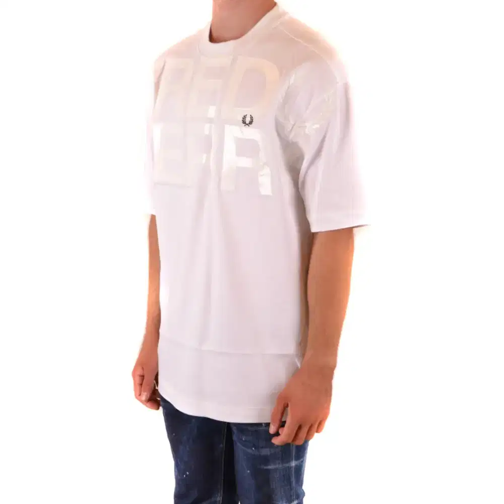 Kaos Shorts Sleeve Fred Perry Rubber Embos Timbul Size S