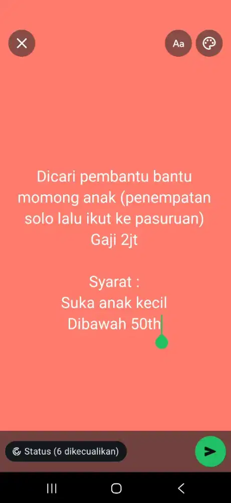 Dicari ART dibawah 50th