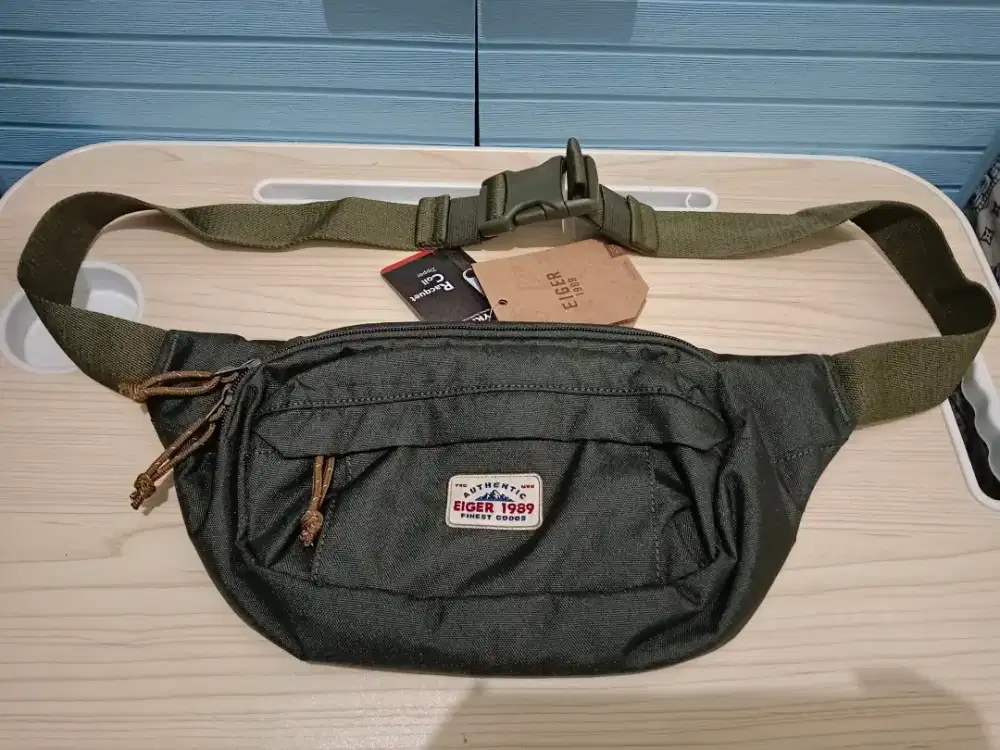 200rb Tas Eiger Original Bisa Waist/Slempang/Pinggang Uk.4L 36x7x15cm