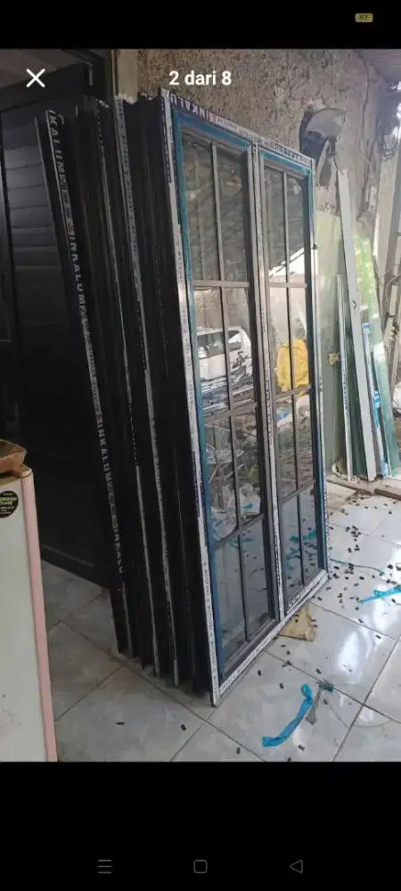 Kusen pintu alumunium dan kusen jendela allmunium dll