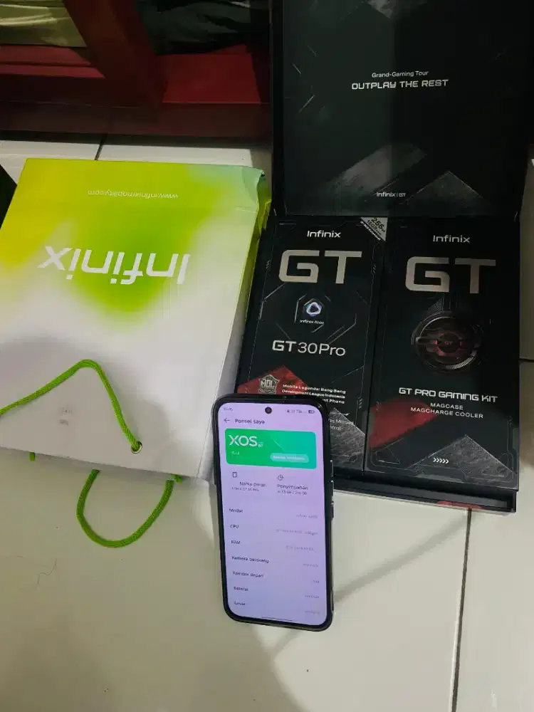 Infinix GT 30 pro BLACKFLARE Special gift box 8/256 garansi ON