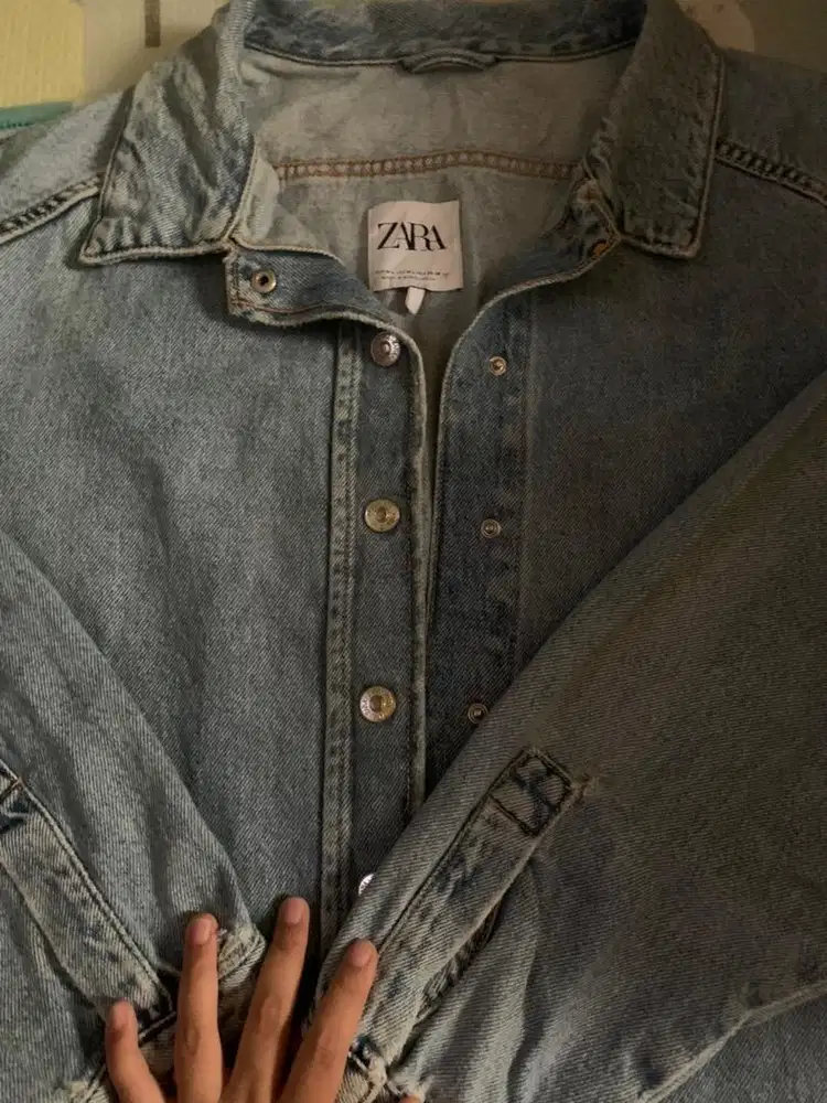 Jaket jeans Zara Over Size