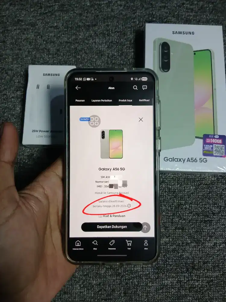 Samsung A56 8/256 5G Olive Belom Sebulan