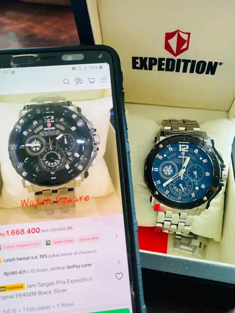 Jam tangan pria merk Expedition
