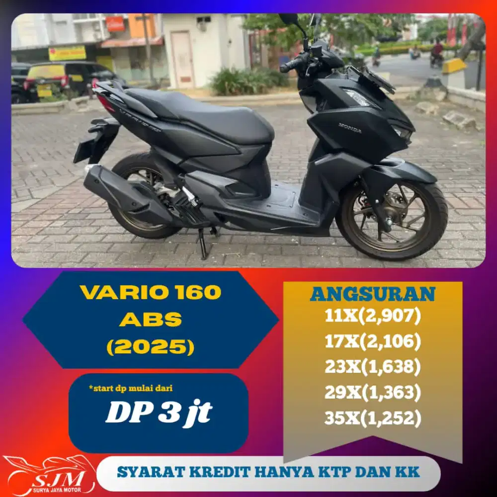 Vario 160 ABS 2025 Pajak Panjang