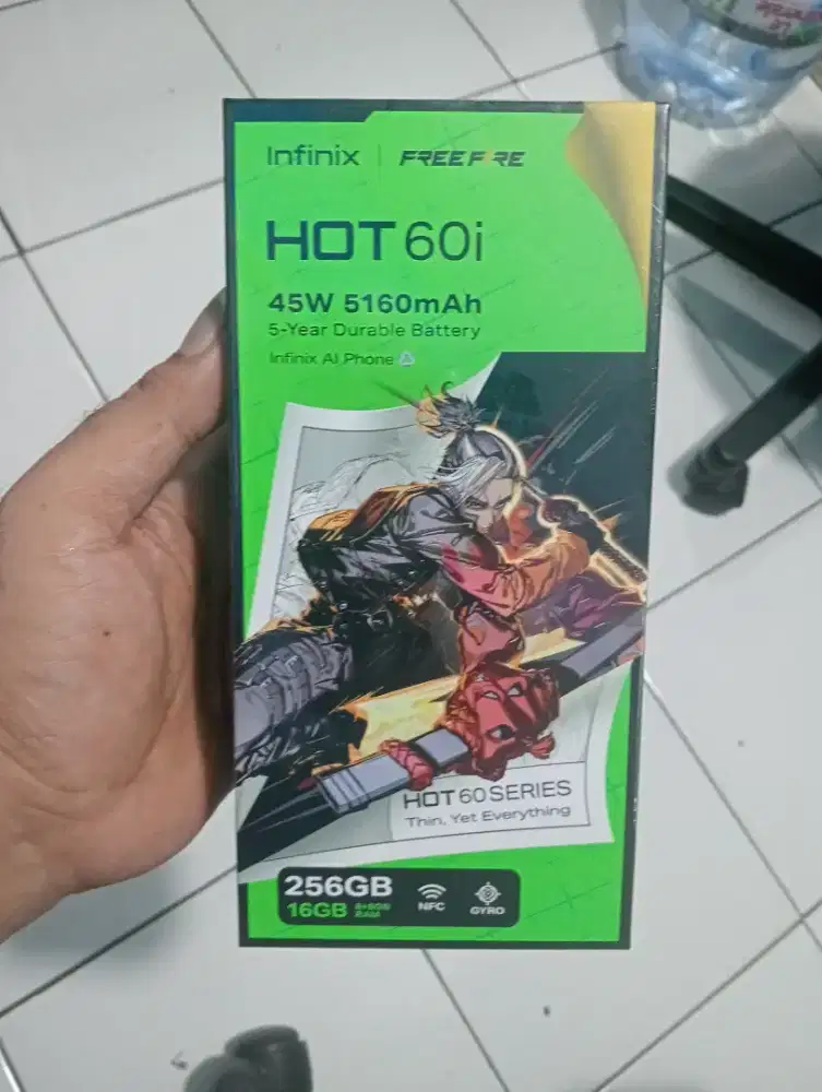 Infinix hot 60i ram 8+8gb room 256gb