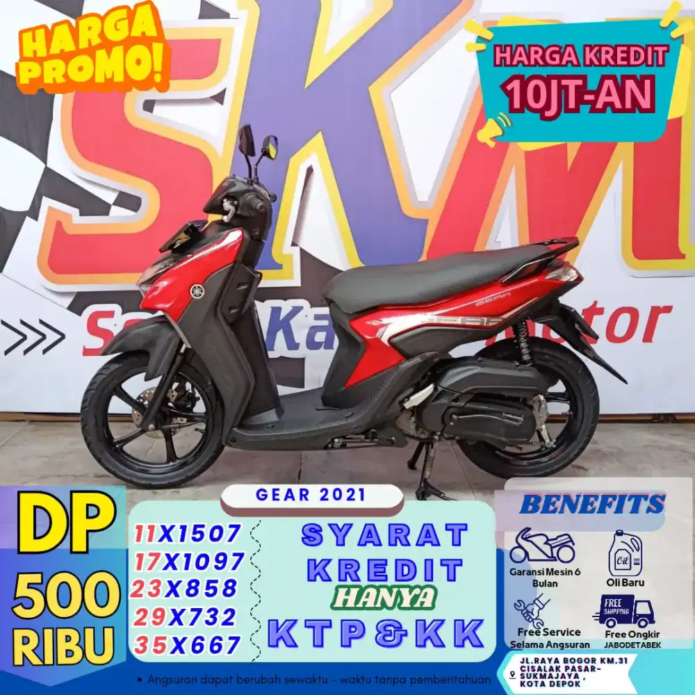DP 500rb kredit gear 125 2021 km low
